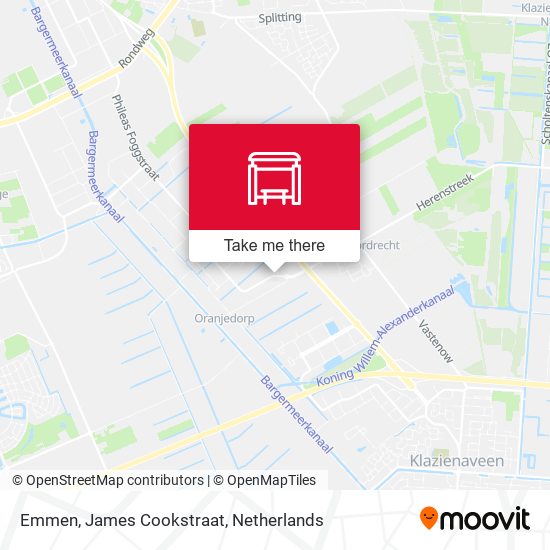 Emmen, James Cookstraat map