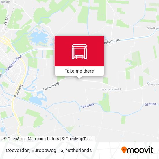 Coevorden, Europaweg 16 map