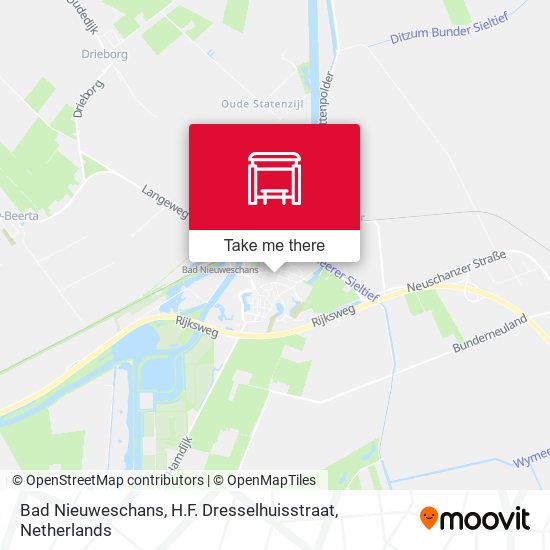 Bad Nieuweschans, H.F. Dresselhuisstraat map