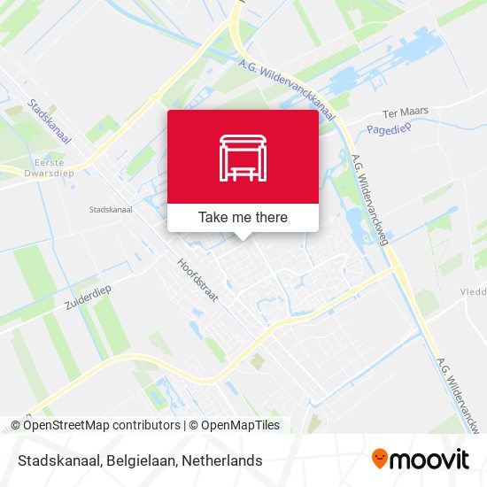 Stadskanaal, Belgielaan map