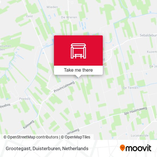 Grootegast, Duisterburen map