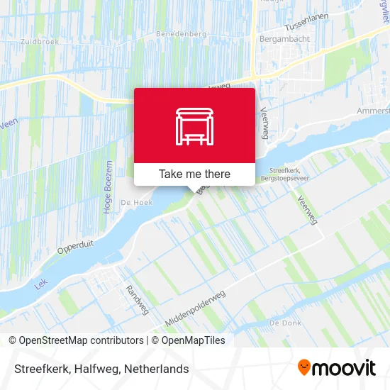 Streefkerk, Halfweg Karte