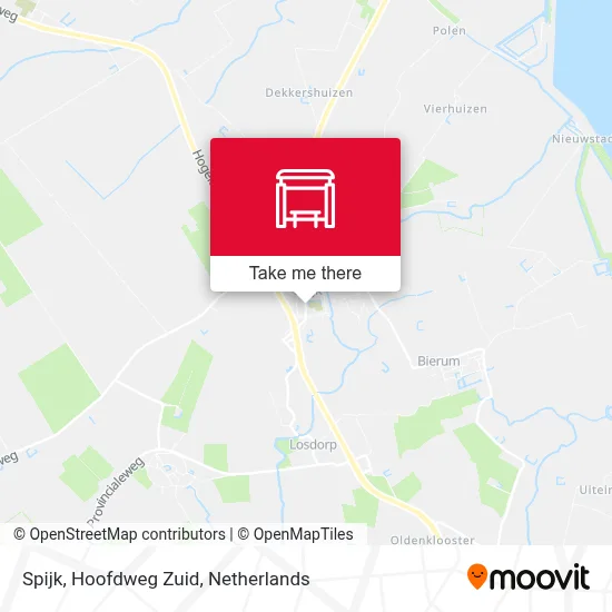 Spijk, Hoofdweg Zuid map