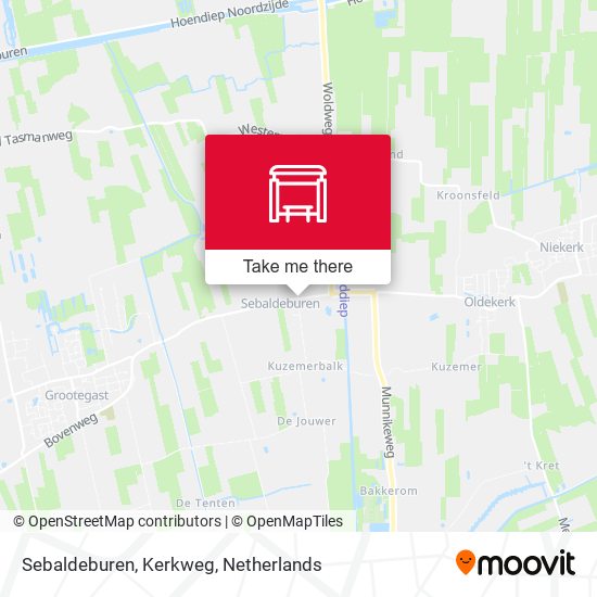 Sebaldeburen, Kerkweg map
