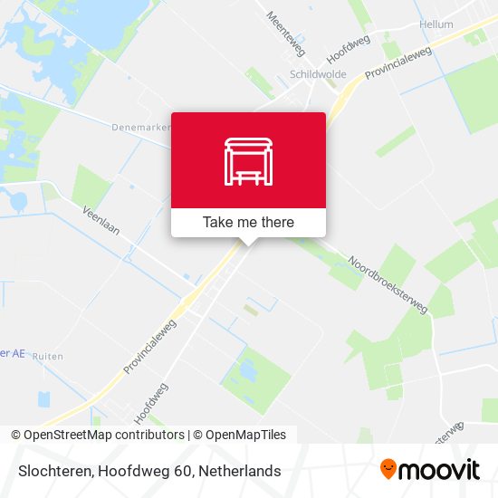 Slochteren, Hoofdweg 60 map