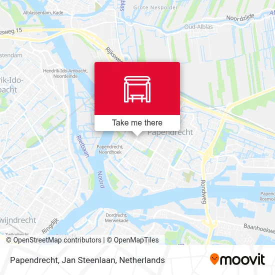 Papendrecht, Jan Steenlaan map