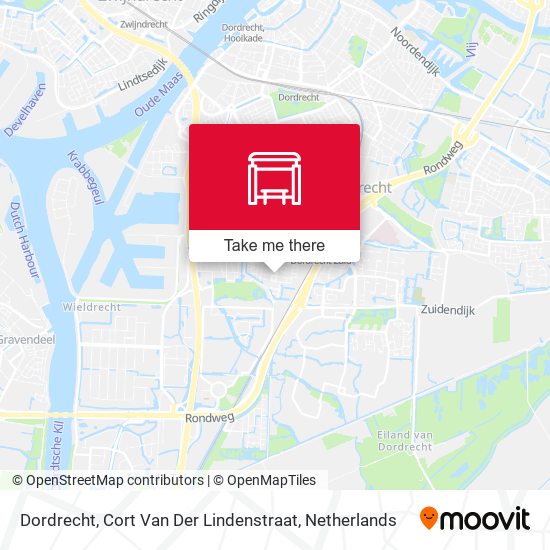 Dordrecht, Cort Van Der Lindenstraat map