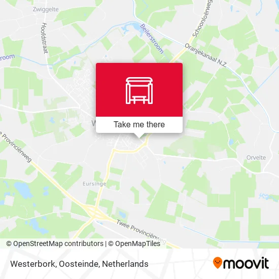 Westerbork, Oosteinde map