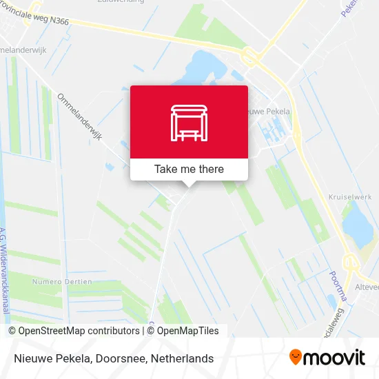Nieuwe Pekela, Doorsnee map