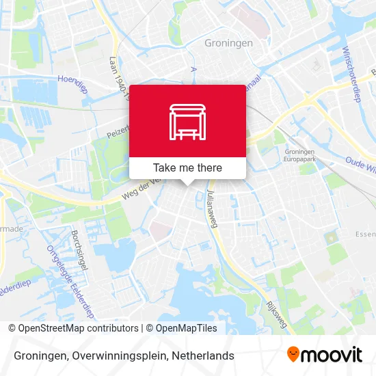 Groningen, Overwinningsplein map