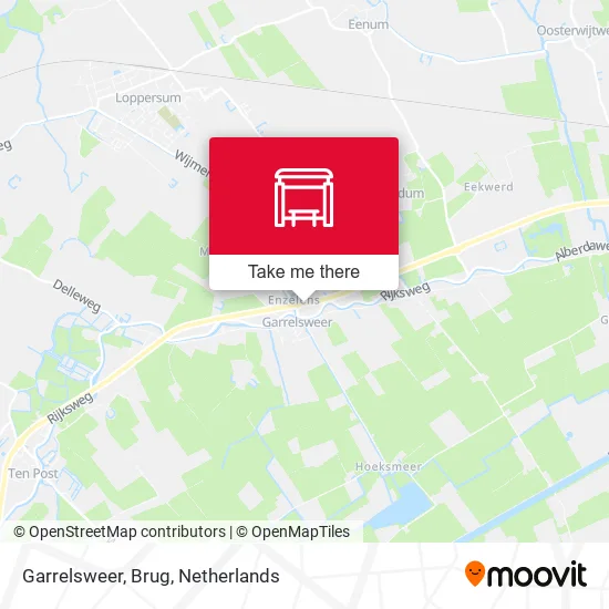 Garrelsweer, Brug map