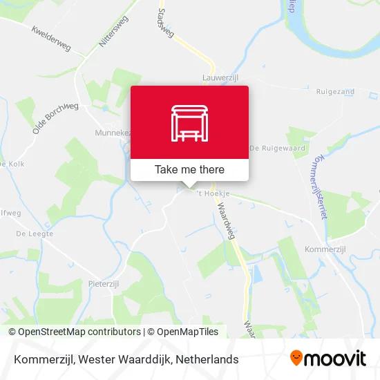 Kommerzijl, Wester Waarddijk map