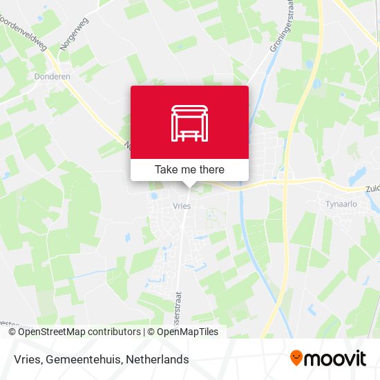 Vries, Gemeentehuis map