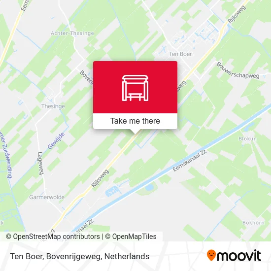 Ten Boer, Bovenrijgeweg map