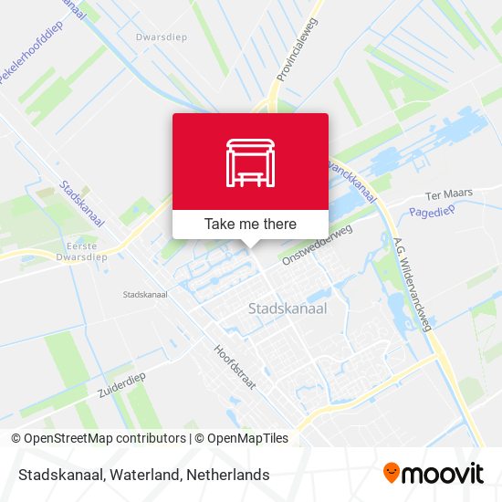 Stadskanaal, Waterland map