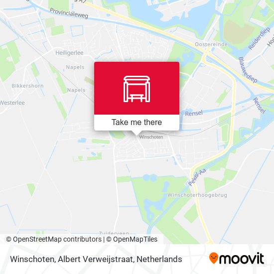 Winschoten, Albert Verweijstraat map