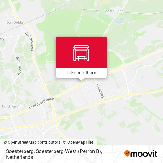 Soesterberg, Soesterberg-West (Perron B) map