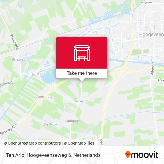 Ten Arlo, Hoogeveenseweg 6 map