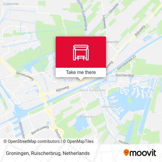 Groningen, Ruischerbrug Karte