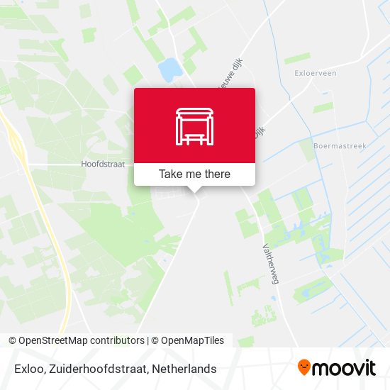 Exloo, Zuiderhoofdstraat map