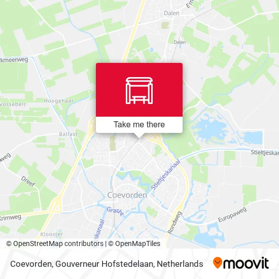 Coevorden, Gouverneur Hofstedelaan map