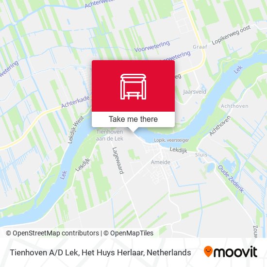 Tienhoven A / D Lek, Het Huys Herlaar map
