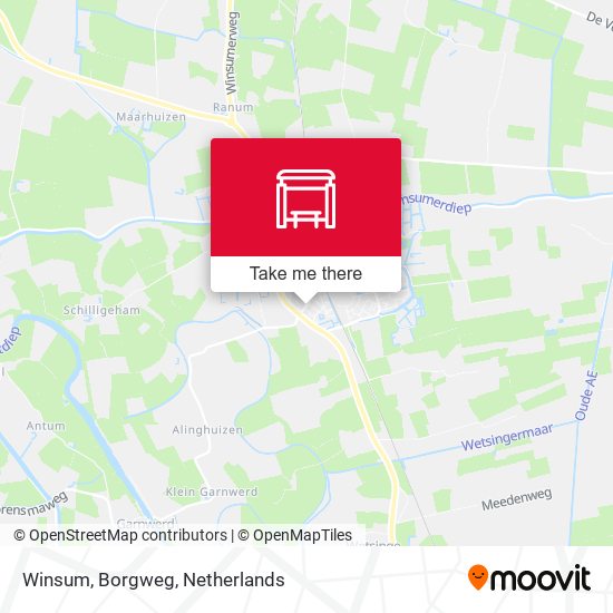 Winsum, Borgweg map