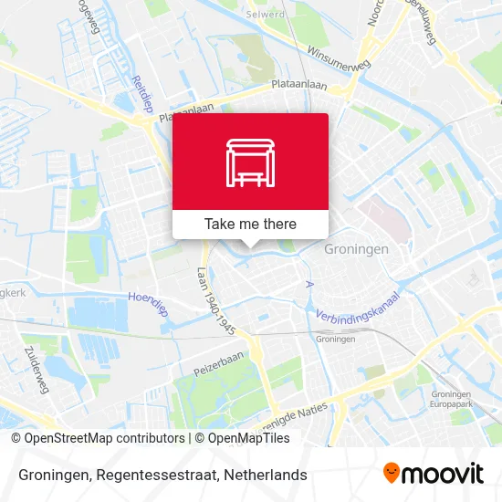 Groningen, Regentessestraat map