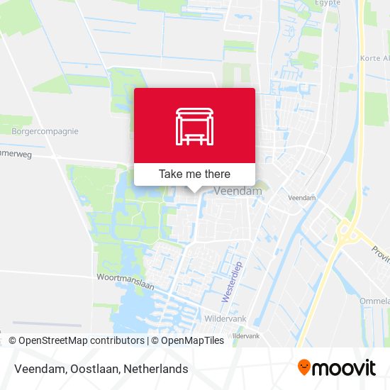 Veendam, Oostlaan map