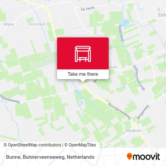 Bunne, Bunnerveenseweg map