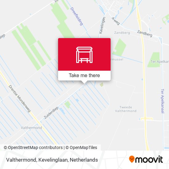 Valthermond, Kevelinglaan Karte