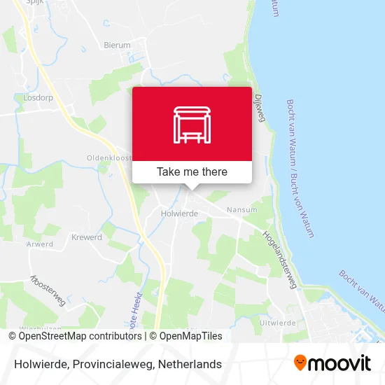 Holwierde, Provincialeweg map