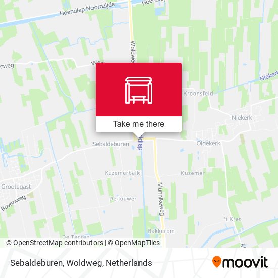 Sebaldeburen, Woldweg map