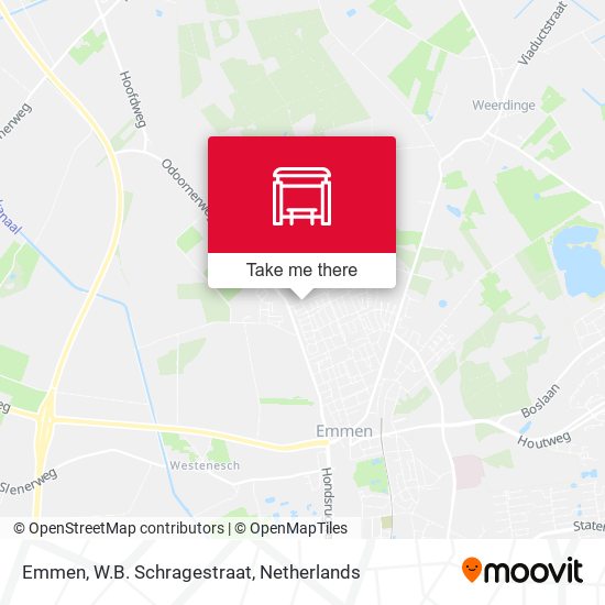 Emmen, W.B. Schragestraat map