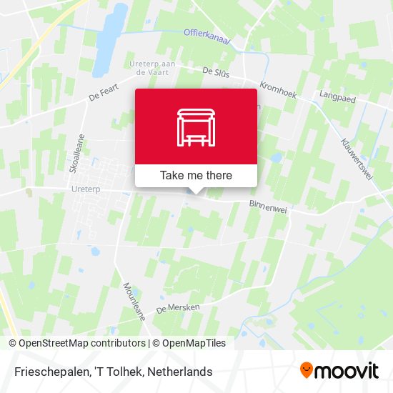 Frieschepalen, 'T Tolhek map