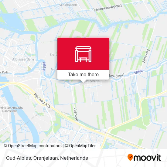 Oud-Alblas, Oranjelaan map