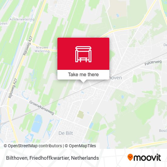 Bilthoven, Friedhoffkwartier map