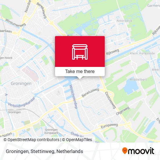 Groningen, Stettinweg map