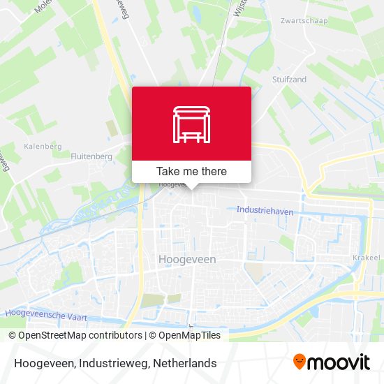 Hoogeveen, Industrieweg map