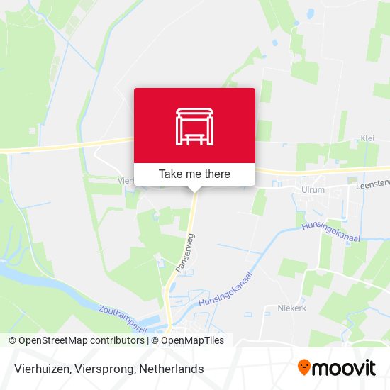 Vierhuizen, Viersprong Karte