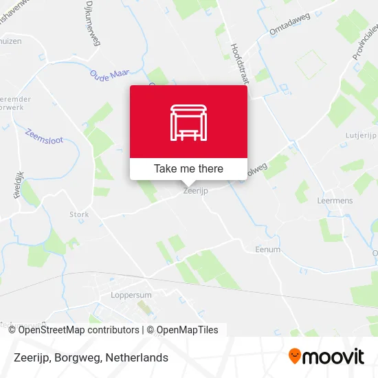 Zeerijp, Borgweg map