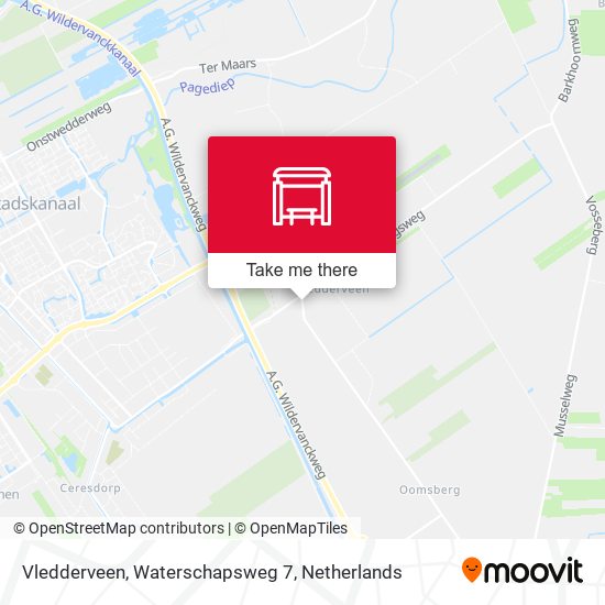 Vledderveen, Waterschapsweg 7 map