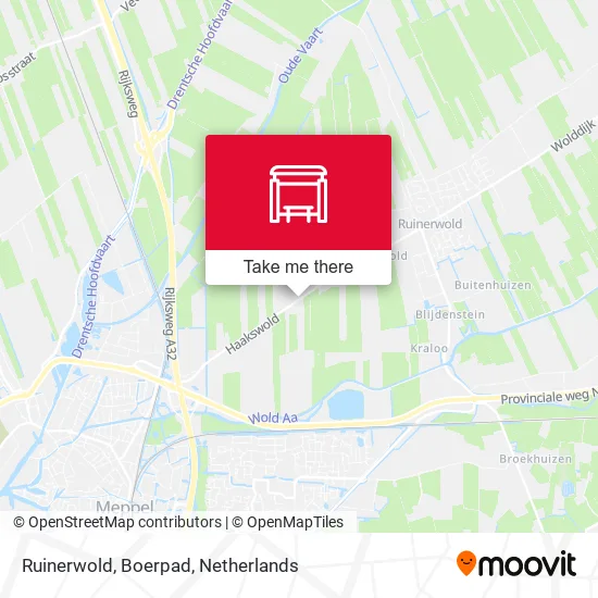 Ruinerwold, Boerpad map