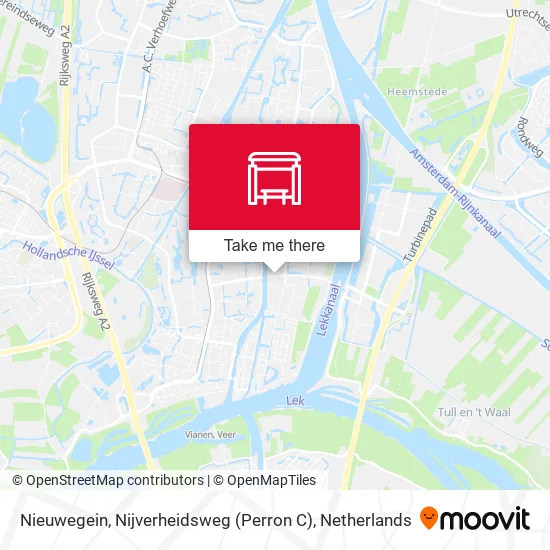 Nieuwegein, Nijverheidsweg (Perron C) map