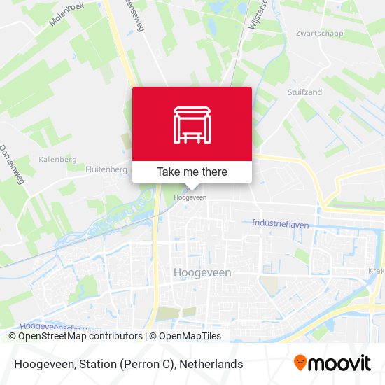 Hoogeveen, Station (Perron C) map
