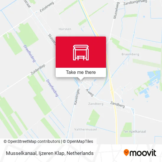 Musselkanaal, Ijzeren Klap map