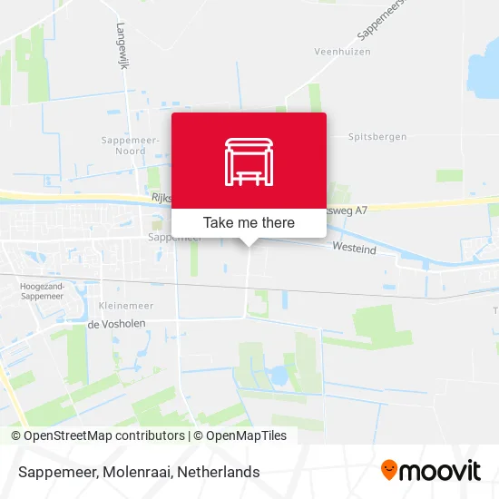 Sappemeer, Molenraai map