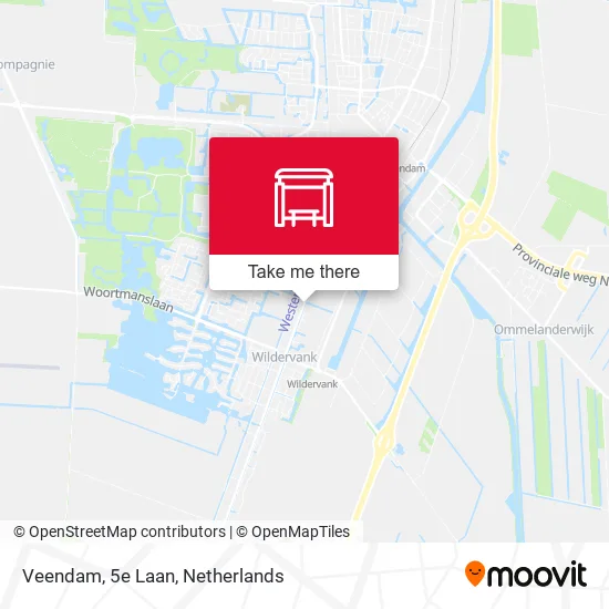 Veendam, 5e Laan map