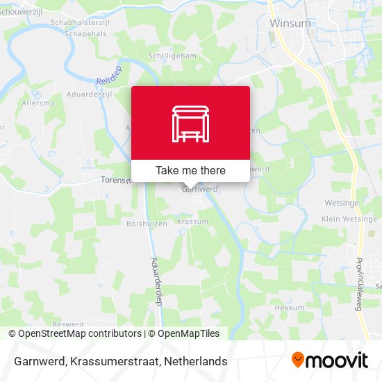Garnwerd, Krassumerstraat map
