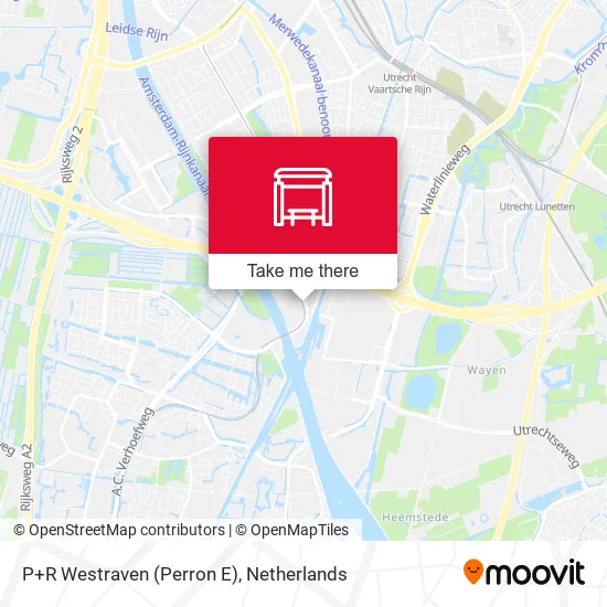 P+R Westraven (Perron E) map